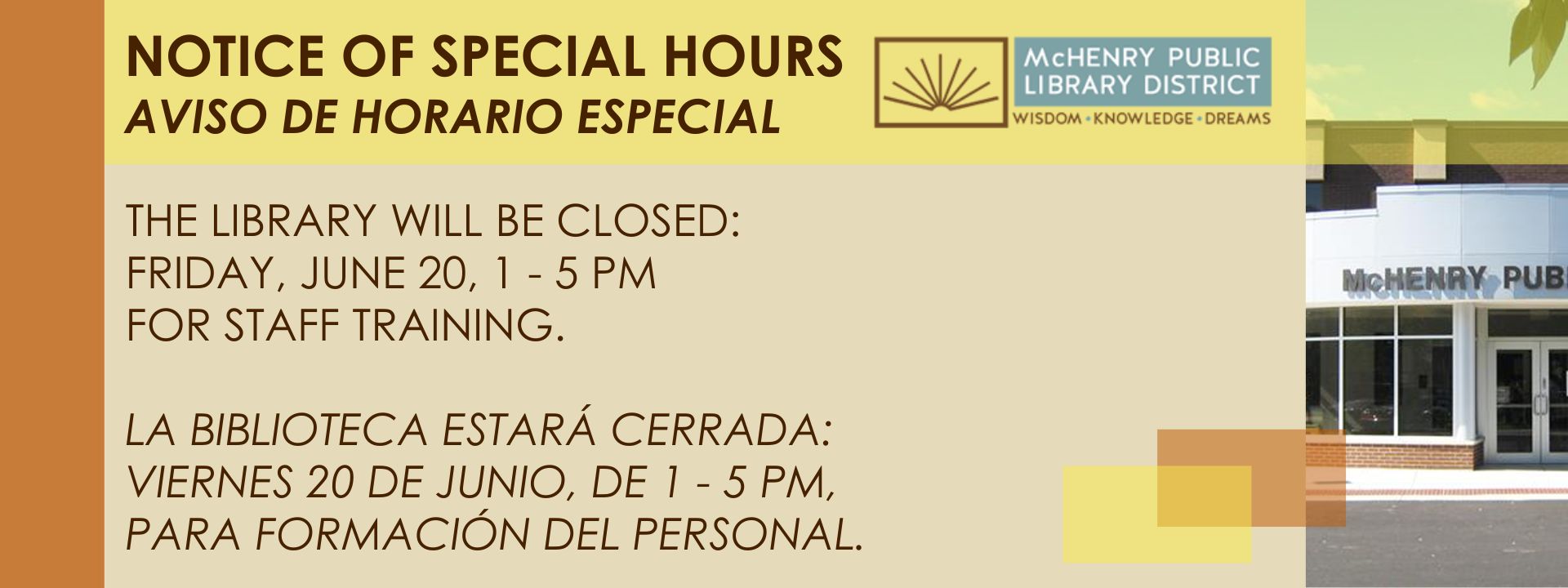 Closed June 20